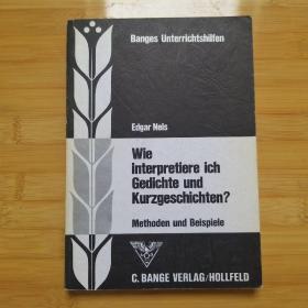 Edgar Neis / Wie interpretiere ich Gedichte und Kurzgeschichten? Methoden und Beispiele 埃德加·耐思《我如何解读诗歌和短篇小说？方法与实例》德语原版