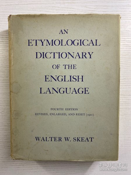 An Etymological Dictionary of the English Language 英语词源词典 （1956年第一版）大开本·精装如图、内页干净
