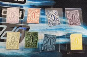 德国古典邮票8张