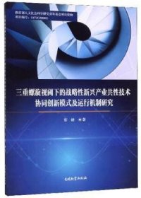 三重螺旋视阈下的战略性新兴产业共性技术协同创新模式及运行机制研究