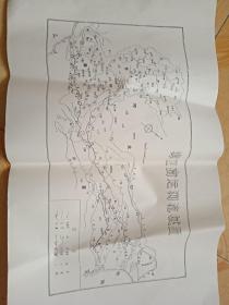 漳卫南运河流域图(手绘油印)