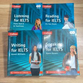 Collins english for exams：Speaking for Ielts、Listening for Ielts、Writing for IELTS、Reading for Ielts（英文原版 4本合售）