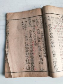 清版木刻《成方切用》存卷三（上下）一册完整。