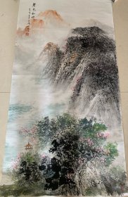 翠色如烟，董阳，尺寸137*70