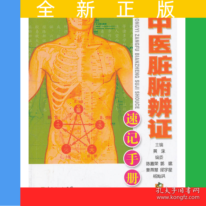 中医脏腑辨证速记手册 中医脏腑辨证入门工具书 五脏生理病理图脏器辨明定位 中医爱好者初学者手册 广东科技