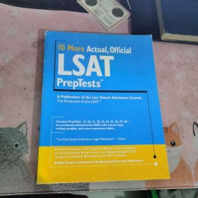 10 MORE ACTUAL OFFICIAL LSAT PREPTESTS