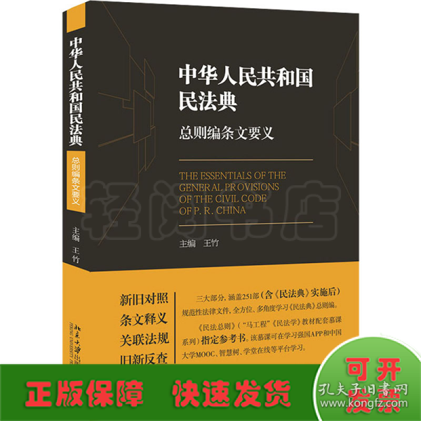 《中华人民共和国民法典》总则编条文要义