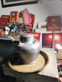 h55.五十年代老锡酒壶