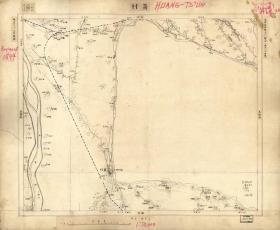 古地图1894 北京近傍图壹览  黄村。纸本大小55*66厘米。宣纸艺术微喷复制。