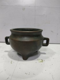 解放后紫铜香炉，1斤