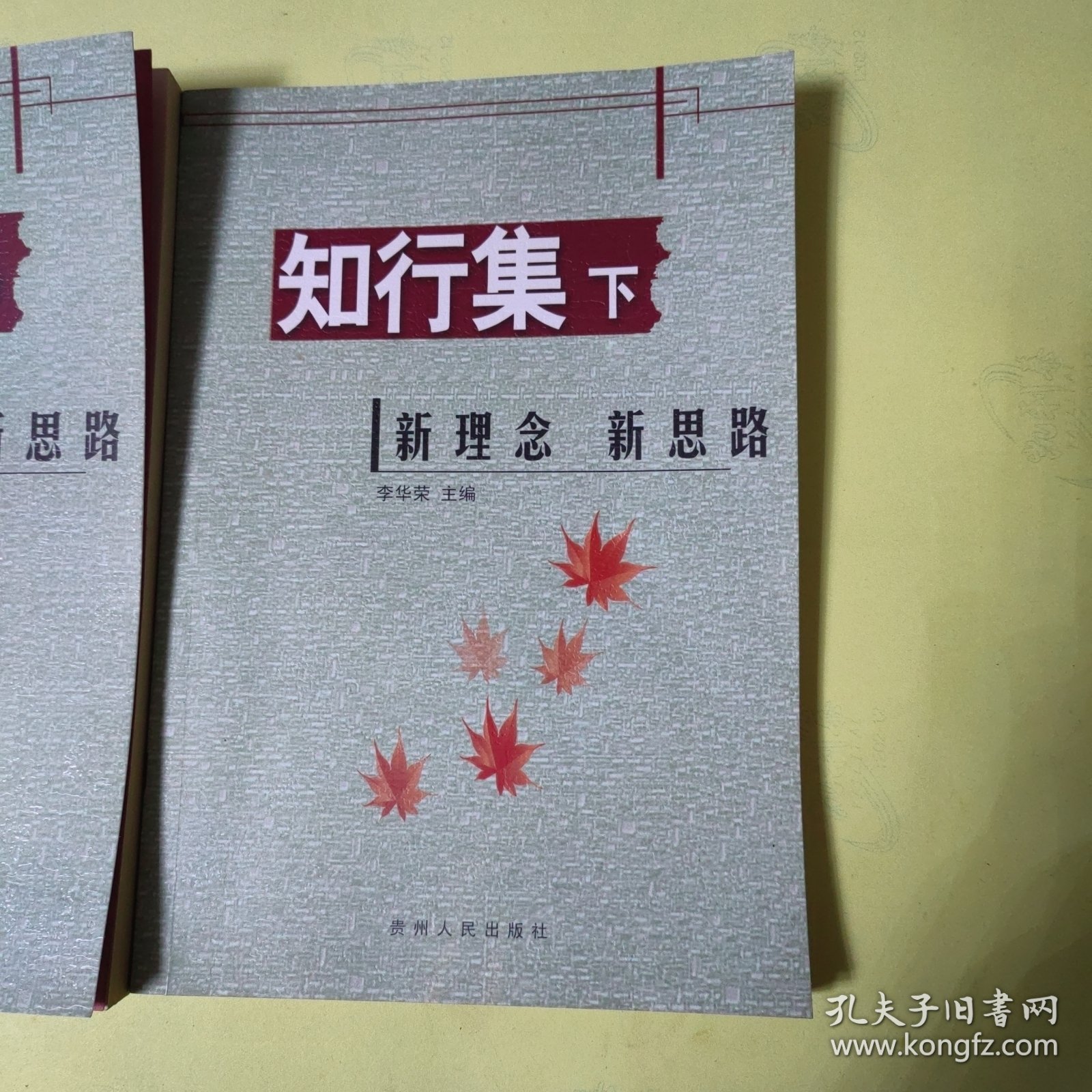 贵阳市实验二中教师论文集：知行集（中下册）2册合售