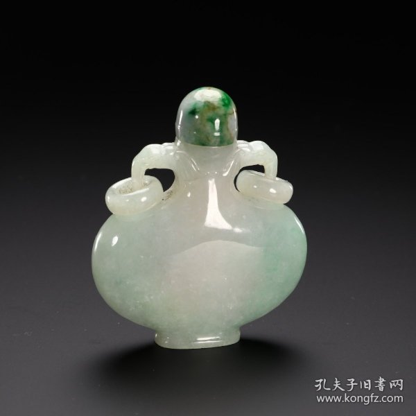 旧藏 翡翠太平有象鼻烟壶