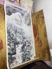 印刷品 画 山2