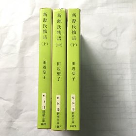 日文原版 新源氏物语（上中下）3卷合售 田辺圣子 日语