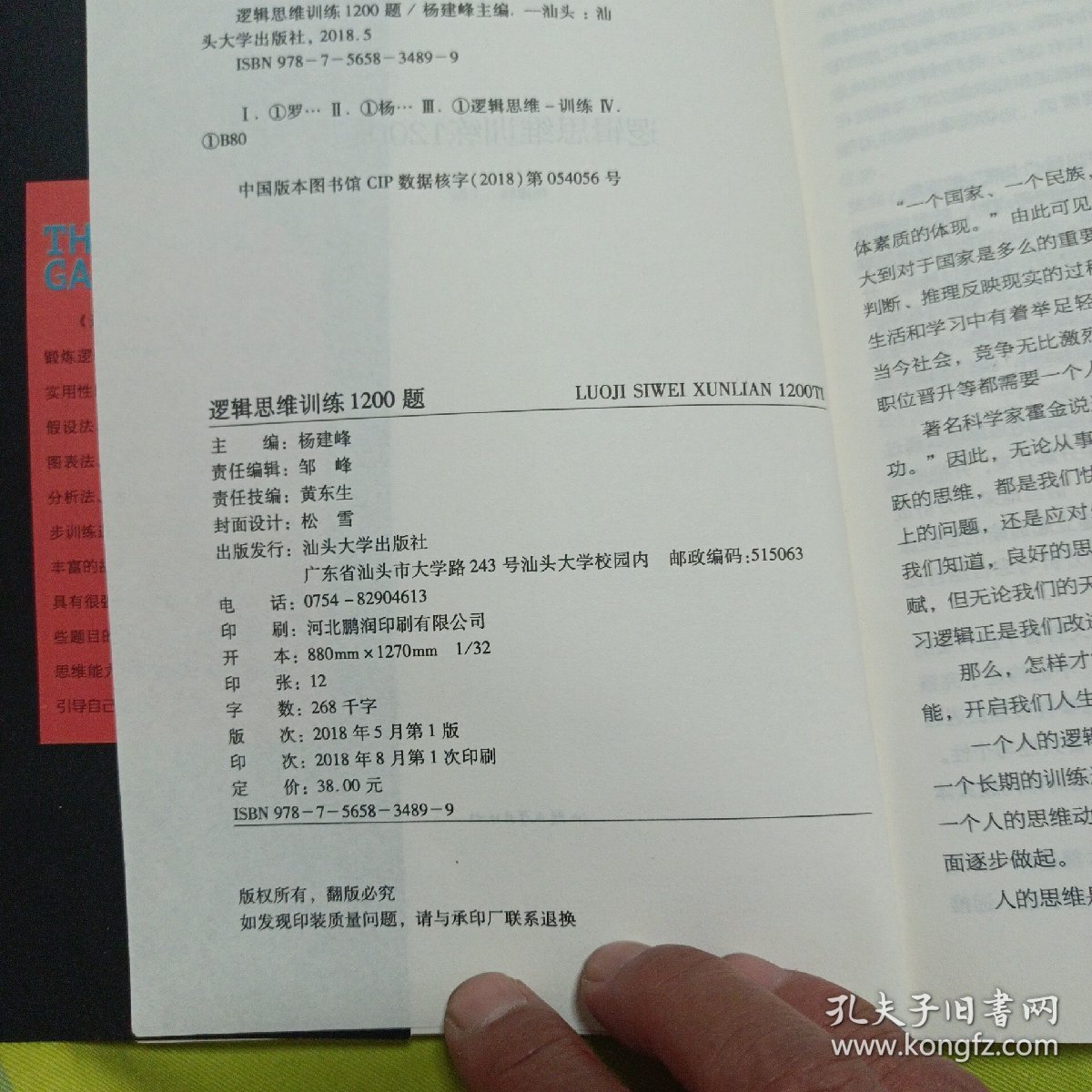 逻辑思维训练1200题（平装）儿童智力开发 左右脑全脑思维益智游戏大全数学全脑思维训练开发 逻辑思维游戏中的科学书籍 学生成人益智 学思维高中全脑智力潜能开发训练书 提高思维能力推理书籍