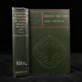 Notes on the 22nd Article. 1900年，《第二十二章注释》，藏书票，漆布精装烫金压花漂亮毛边本