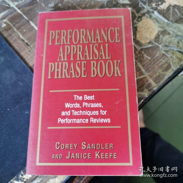 Performance Appraisal Phrase Book