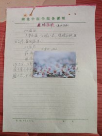 中国中医科学院学部委员 国医大师湖北中医药大学终身教授李今庸手稿:临床经验~~暴风客热【未落款】