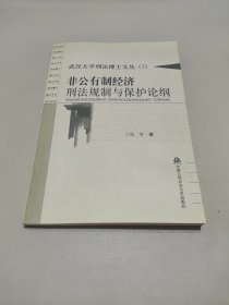 武汉大学刑法博士文丛（3）：非公有制经济刑法规制与保护论纲