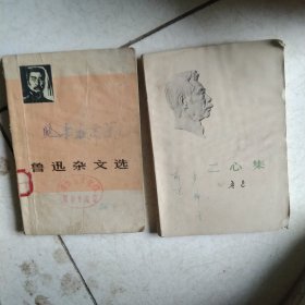 鲁迅文选 二心集 2本合售如图