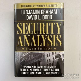 Security Analysis：Sixth Edition Foreword by Warren Buffett 英文原版 现货实拍
