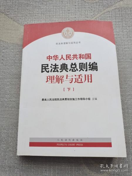 中华人民共和国民法典总则编理解与适用（下）