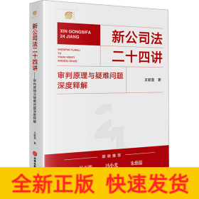 新公司法二十四讲 审判原理与疑难问题深度释解