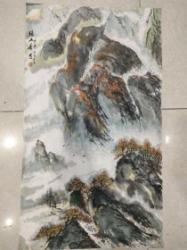 手绘 （瑶山春），软片68 X 40