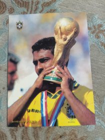 九十年代世界足球明星硬纸卡片（规格长14宽10公分），罗马里奥