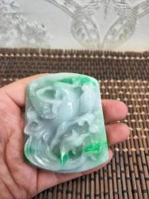 翡翠牌子雕工精细 种头好