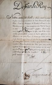 1757年 路易十五签名信——致第戎修道院院长德拉韦尔斯
纸质水印防伪文件
36*22公分
欢迎详询
