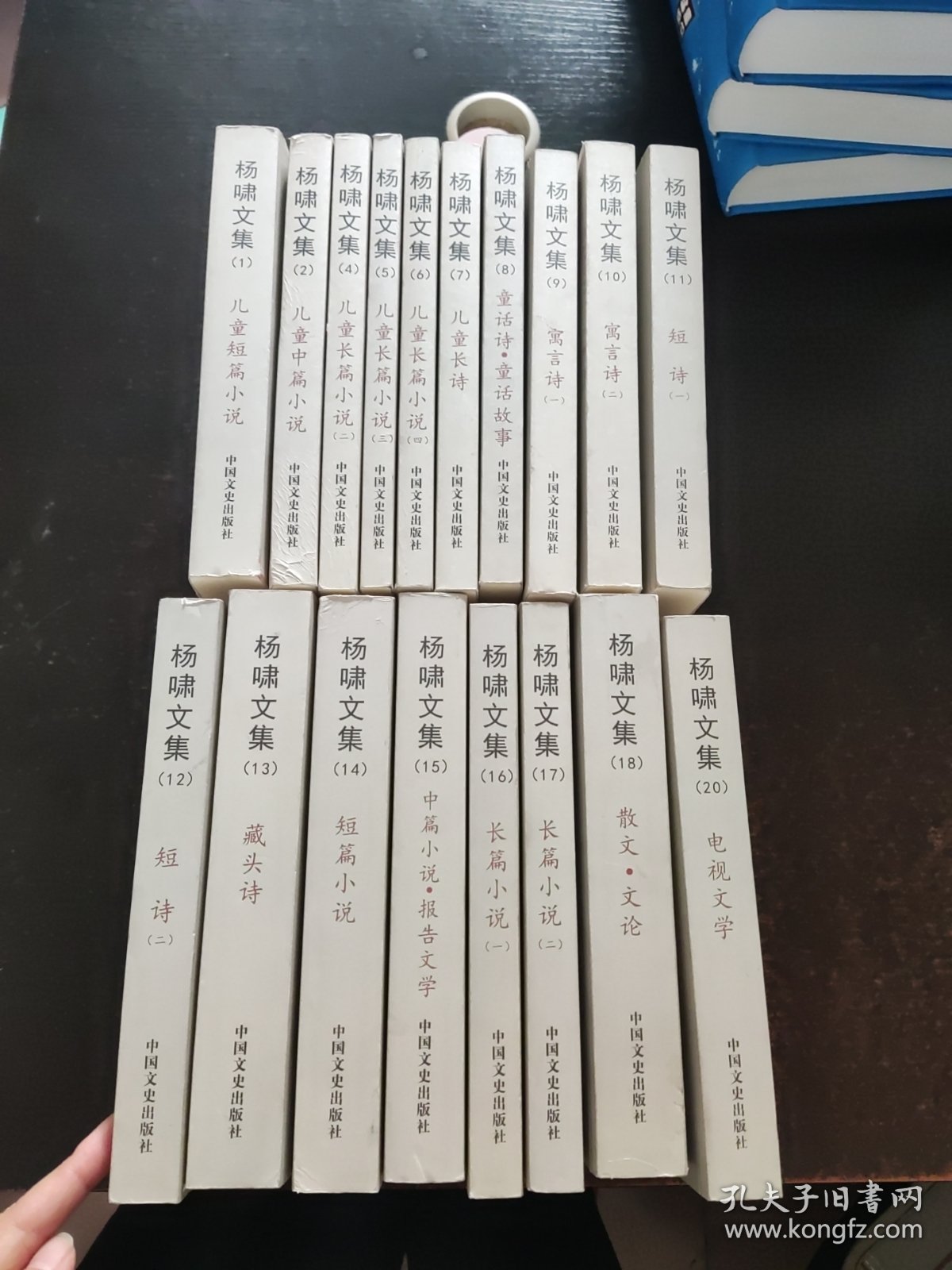杨啸文集1-20【缺3.19共18册合售】签赠本