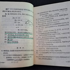 六年制小学课本（试用本）数学第十册