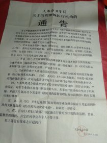 火红的年代:医疗卫生《通告》