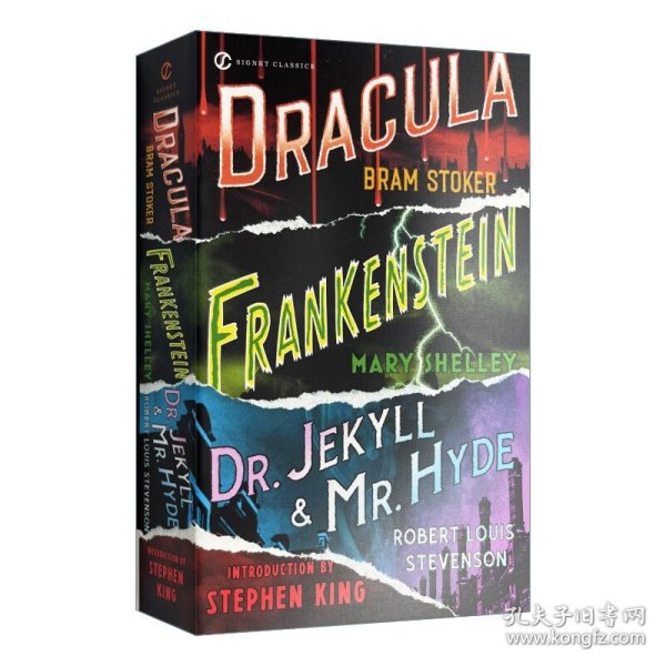 Frankenstein; Dracula; Dr Jekyll and Mr Hyde 弗兰肯斯坦/吸血鬼伯爵德古拉/化身博士