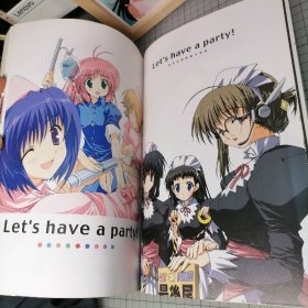 日版 COMIC PARTY VISUAL FUN BOOK こみっくパーティー ビジュアルファンブック 漫画同人会 视觉粉丝书 みつみ美里/甘露树/中村毅 角色设计&原画 资料设定集画集