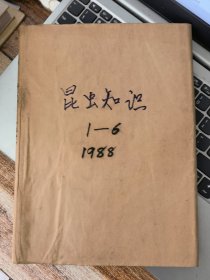 昆虫知识1988年1--6期（合订本）&