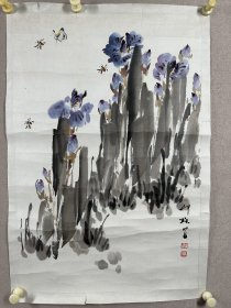 萧朗 四尺开三作品