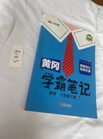 黄冈学霸笔记六年级下册 数学（SJ）苏教版 小学课堂笔记同步教材全解读解析课前预习课后复习辅导书