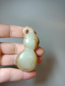 老和田玉葫芦把件