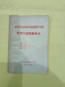 壮医药线点灸疗法函授学习班常用穴位图解讲义