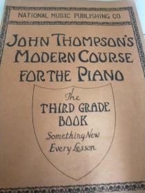 JOHN THOMPSONS MODERN COURSE FORTHE PIANO(约翰·汤普森现代钢琴教程)著名小提琴演奏家陈宗晖签藏书50年代出版