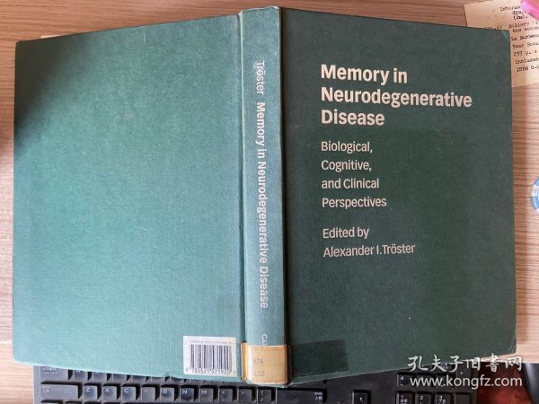 【英文原版】Memory in Neurodegenerative Disease 神经退行性疾病中的记忆