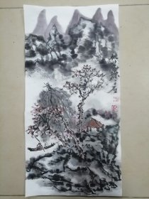 手绘国画桃花源