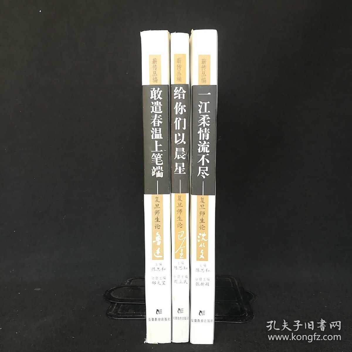 薪传丛编(陈思和主编)(共三册):《一江柔情流不尽：复旦师生论沈从文(张新颖)》《敢遣春温上笔端:复旦师生论鲁迅(郜元宝)》《给你们以晨星(周立民)》