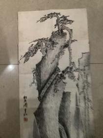 A078 清朝同治进士 兴化著名画家 王维翰 山水条幅