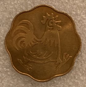 2005年日本十二生肖 鸡 纪念章 铜 23mm