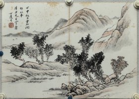 徐邦达 （1911-2012）字孚尹，号李庵，又号心远生、蠖叟，浙江海宁人，生于上海。早年从事美术创作，1947年曾在上海中国画苑举办个人画展。1950年调北京国家文物局，主要从事古书画的鉴定工作。 1953年以各地征集和收购到的3500幅珍贵书画作品为基础，重建故宫博物院书画馆。1978年起，奉派到各地收藏书画，历时8年。期间又曾去澳大利亚、美国、加拿大等国鉴定书画藏品和参加学术研讨会。