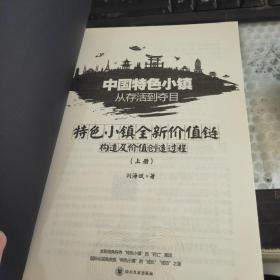 中国特色小镇从存活到夺目——特色小镇全新价值链构造及价值创造过程（上册）