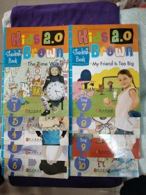 布朗儿童英语2.0.IEVEL4（1.3.4.5.6.7.8.9.10）共9本合售（孩子用过的书籍，贴画已经没有了，存在名字、写字、划线、涂画，页面不平等情况，正版书籍，书图为实物拍照）
